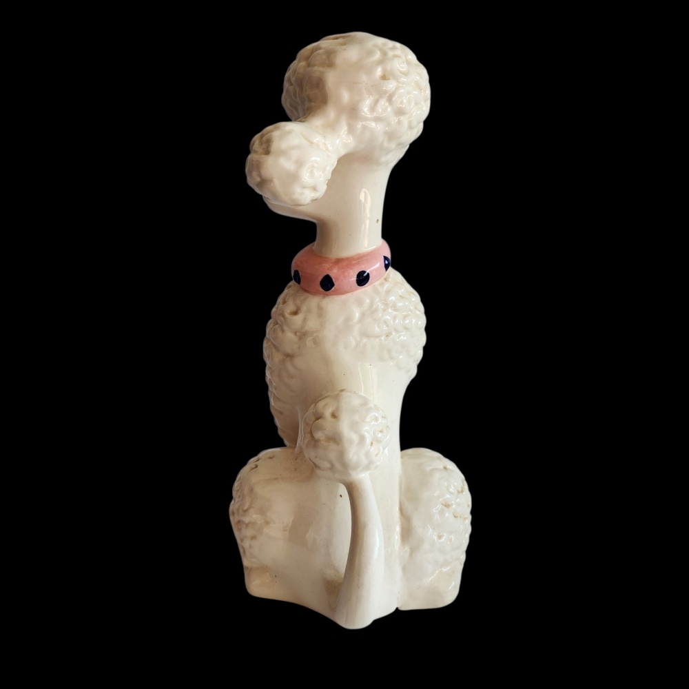 Vintage Curly Poodle Statue 1971 MCM Hollywood Regency - Picture 9 of 14